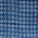 Indigo Colour Dabu Print Mashru Gaji Fabric