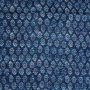 Indigo Colour Dabu Print Mashru Gaji Fabric