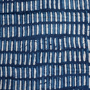 Indigo Colour Dabu Print Mashru Gaji Fabric