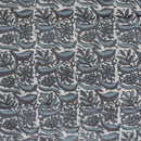 Steel Grey Colour Dabu Print Mashru Gaji Fabric