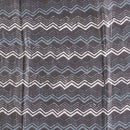 Steel Grey Colour Dabu Print Mashru Gaji Fabric