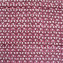 Dusty Rose Colour Dabu Print Mashru Gaji Fabric