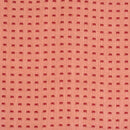 Peach Colour Elephant Motif Print Slub Cotton Fabric