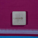 Rani Pink Colour Temple Border South Cotton Fabric