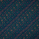 Navy Blue Colour Bandhani Print Cotton Fabric 