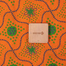 Fanta Orange Colour Bandhani Print Cotton Fabric 