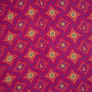 Rani Pink Colour Bandhani Print Cotton Fabric 