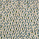 Off White Colour Floral Print Cotton Jacquard Fabric 