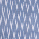 Light Blue Colour Woven Ikat Type Cotton Fabric