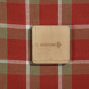 Brick Color 5x1 Checks Cotton Fabric