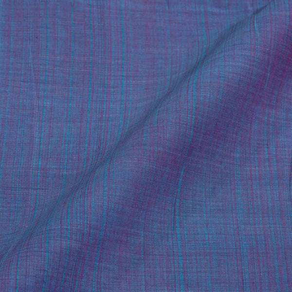 Sky BLue Two Tone Nizam  Border Pure Mangalgiri Cotton Fabric