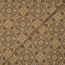 Cedar Colour Ajarakh Natural Dye Block Print Cotton Fabric