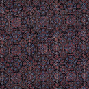 Black Colour Ajarakh Natural Dye Block Print Cotton Fabric
