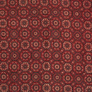 Maroon Colour Ajarakh Natural Dye Block Print Cotton Fabric