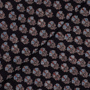 Black Colour Ajarakh Natural Dye Block Print Cotton Fabric
