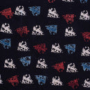 Black Colour Ajarakh Natural Dye Block Print Cotton Fabric