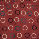 Brick Red Colour Ajarakh Natural Dye Block Print Cotton Fabric
