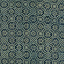Navy Blue Colour Ajarakh Natural Dye Block Print Cotton Fabric