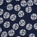 Indigo Colour Geometric Print Kantha Cotton Fabric 42 inch Width