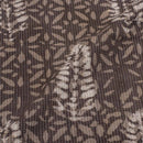Cedar Colour Dabu Leaves Print Kantha Cotton Fabric 