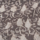 Cedar Colour Dabu Leaves Print Kantha Cotton Fabric 