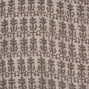 Cedar Colour Dabu Leaves Print Kantha Cotton Fabric 