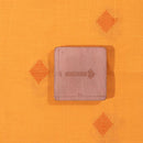 Bright Yellow Colour Self Butta Jacquard Cotton Fabric