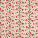 Beige Colour Hand Block Floral Print Cotton Mal Fabric