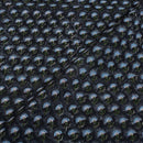Black Colour Hand Block Floral Print Cotton Mal Fabric