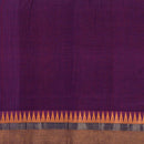 Magenta Two Tone Mercerised Cotton With Two Side Temple Border Fabric for Sarees and Kurtis