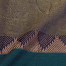 Lavender To Olive Two Tone Mercerised Cotton With Two Side Border Fabric for Sarees and Kurtis