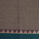 Lavender To Olive Two Tone Mercerised Cotton With Two Side Border Fabric for Sarees and Kurtis