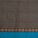Ecru Colour Mercerised Cotton With Two Side Peacock Motif Border Fabric for Sarees and Kurtis
