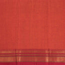 Orange Colour Mercerised Cotton With Two Side Border Fabric for Sarees and Kurtis