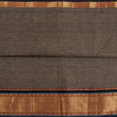 Ecru Colour Mercerised Cotton With Two Side Ethnic Border Fabric for Sarees and Kurtis