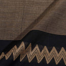 Ecru Colour Mercerised Cotton With Two Side Ethnic Border Fabric for Sarees and Kurtis