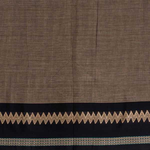 Ecru Colour Mercerised Cotton With Two Side Ethnic Border Fabric for Sarees and Kurtis