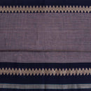 Lavender Two Tone Mercerised Cotton With Two Side Ethnic Border Fabric for Sarees and Kurtis