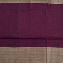 Magenta Colour Mercerised Cotton With Two Side Ethnic Border Fabric for Sarees and Kurtis