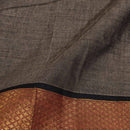 Ecru Colour Mercerised Cotton With Two Side Ethnic Border Fabric for Sarees and Kurti