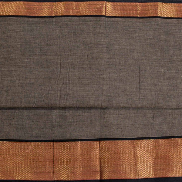 Ecru Colour Mercerised Cotton With Two Side Ethnic Border Fabric for Sarees and Kurti