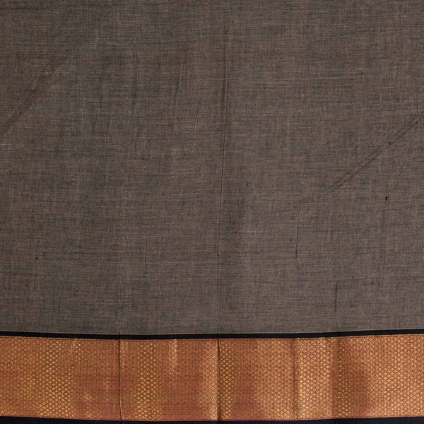 Ecru Colour Mercerised Cotton With Two Side Ethnic Border Fabric for Sarees and Kurti