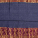 Lavender Two Tone Mercerised Cotton With Two Side Paisley Border Fabric for Sarees and Kurtis