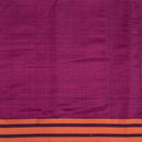 Rani Pink Colour Mercerised Cotton With Two Side Border Fabric for Sarees and Kurtis