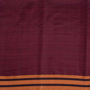 Maroon Colour Mercerised Cotton With Two Side Border Fabric for Sarees and Kurtis