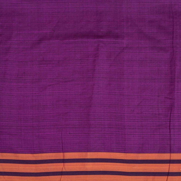 Magenta Colour Mercerised Cotton With Two Side Border Fabric for Sarees and Kurtis