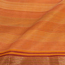 Mustard Colour Mercerised Cotton With Two Side Zari Border Fabric for Sarees and Kurtis