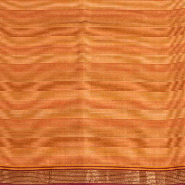 Mustard Colour Mercerised Cotton With Two Side Zari Border Fabric for Sarees and Kurtis