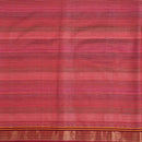 Coral Colour Mercerised Cotton With Two Side Zari Border Fabric for Sarees and Kurtis