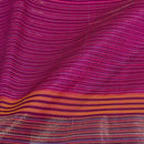 Hot Pink Colour Mercerised Cotton With Two Side Zari Border Fabric for Sarees and Kurtis
